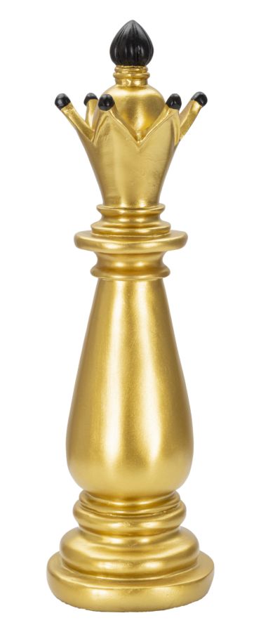 Gold & Black Bishop Chess Piece (Modern Sculpture)