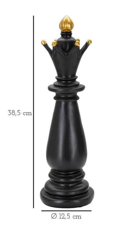 Black & Gold Bishop Chess Piece (Modern Sculpture)