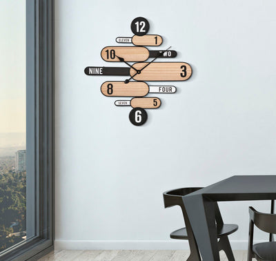 Abstract Direction Sign Designed Wall Clock