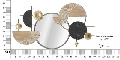 metal-&-wooden-geometric-circles-wall-mirror-2