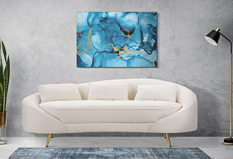 Blue Marble Canvas Painting