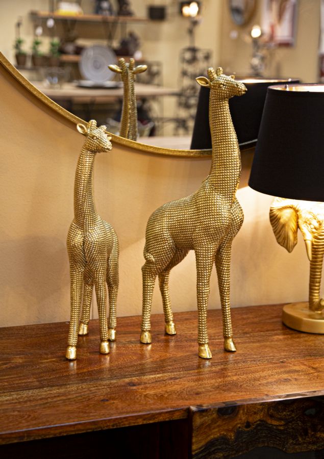 Golden Aztec Art Giraffes good Sculpture home decor anniversary gift