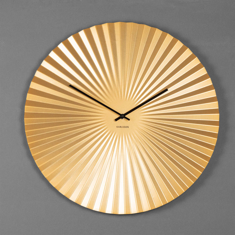 Golden Wall Clock "Sensu" (Large)