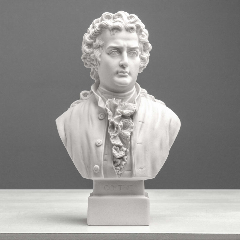 Goethe Bust Sculpture – German Poet in Neoclassical Style