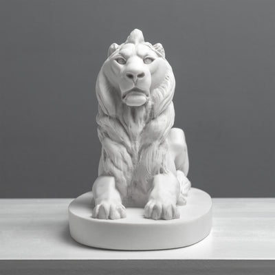 Trafalgar Lion Statue – Landseer Lion Sculpture in White
