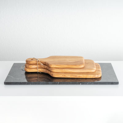 Handmade Olive Wood Cutting Board Set – Gift Set (3-Piece)