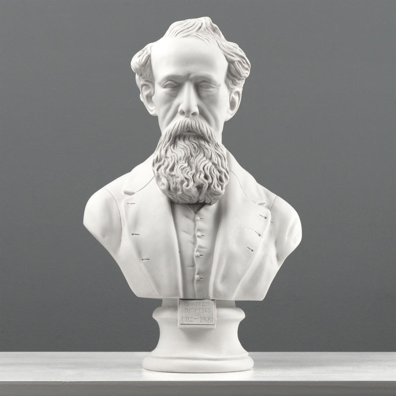 Charles Dickens Bust Sculpture – English Writer Statue