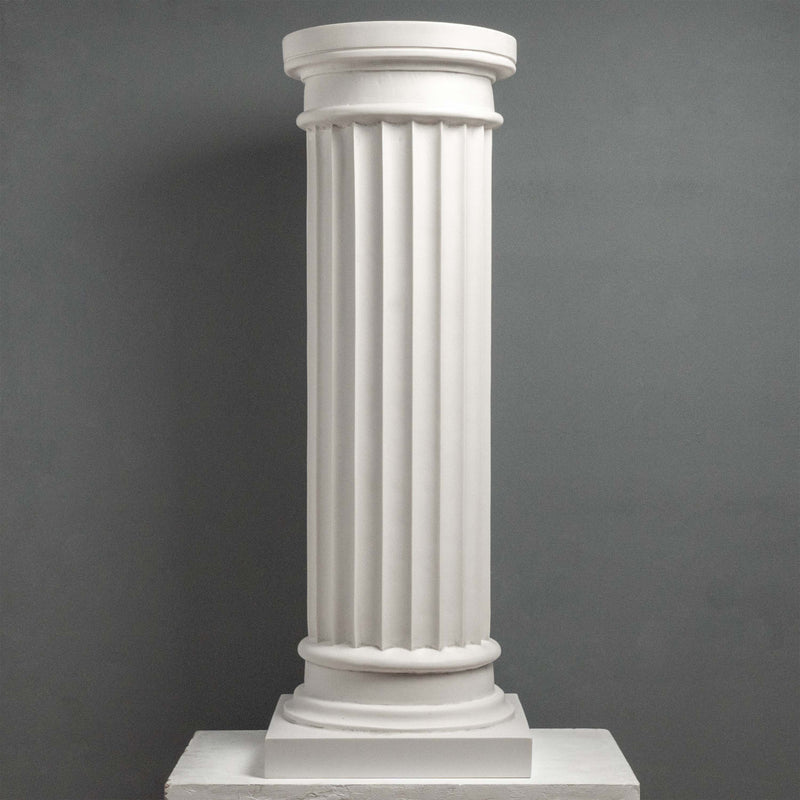 Fluted Column for Bust – Classic White Decorative Pedestal