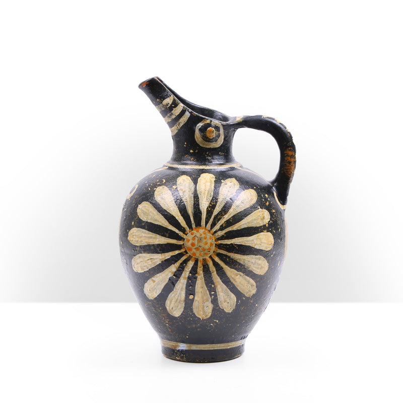 Kamares Style Jug with Minoan Floral Painting