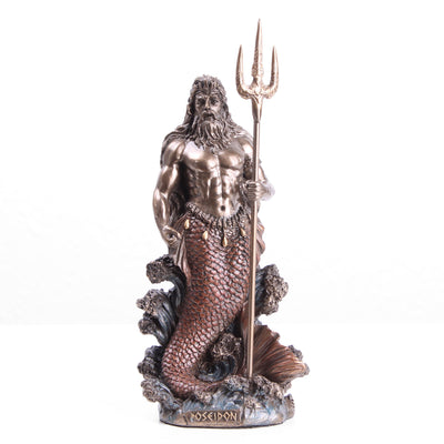 Poseidon Statue (Cold Cast Bronze Sculpture)