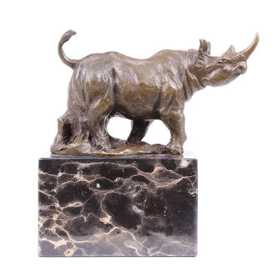 Rhino Bronze Statue (Hot Cast Bronze Sculpture)