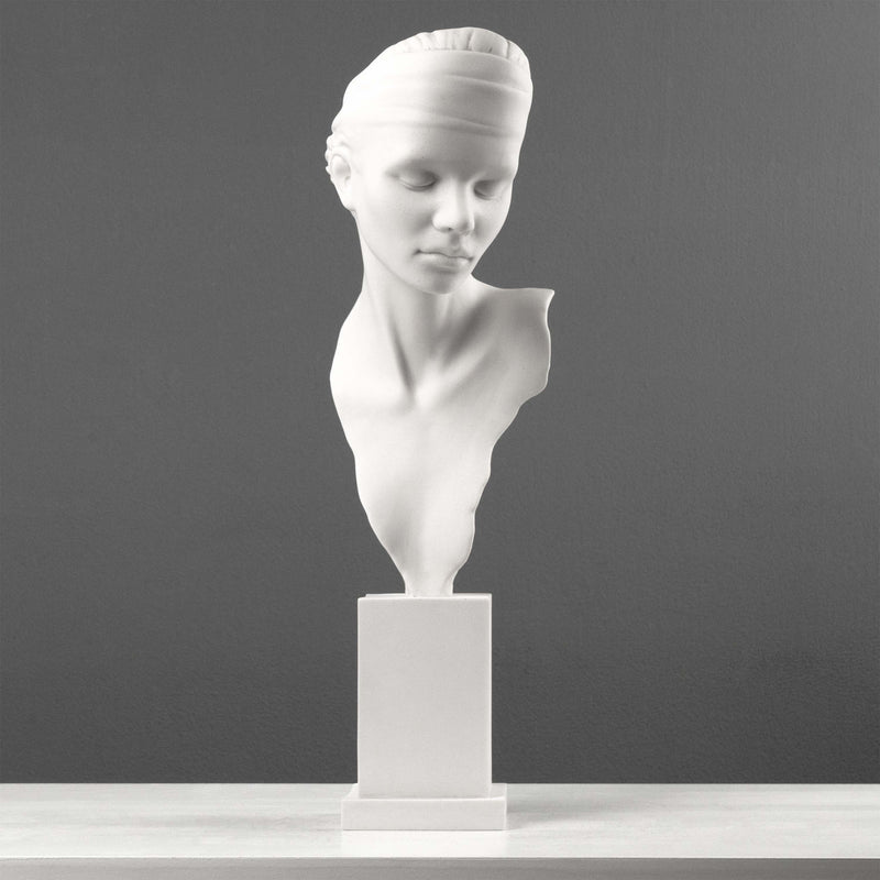Ubiquity Bust Sculpture - Modern Representation of a Young Lady