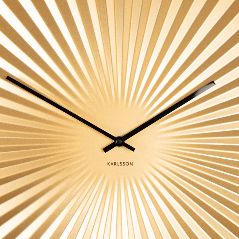 Golden Wall Clock "Sensu" (Large)