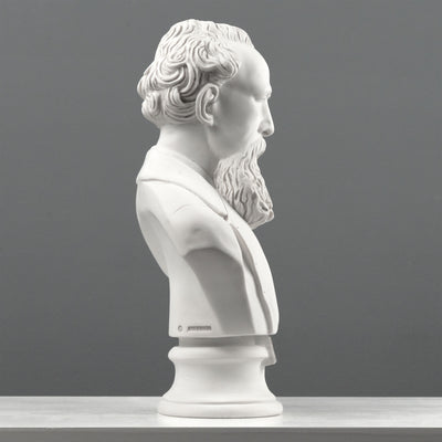 Charles Dickens Bust Sculpture – English Writer Statue