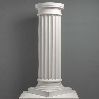 Fluted Column for Bust – Classic White Decorative Pedestal
