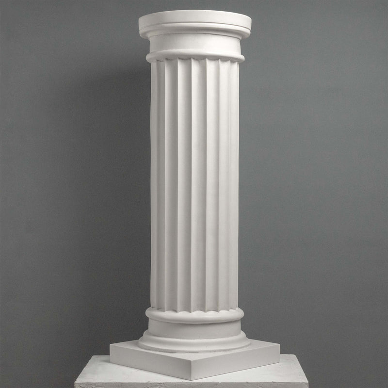 Fluted Column for Bust – Classic White Decorative Pedestal