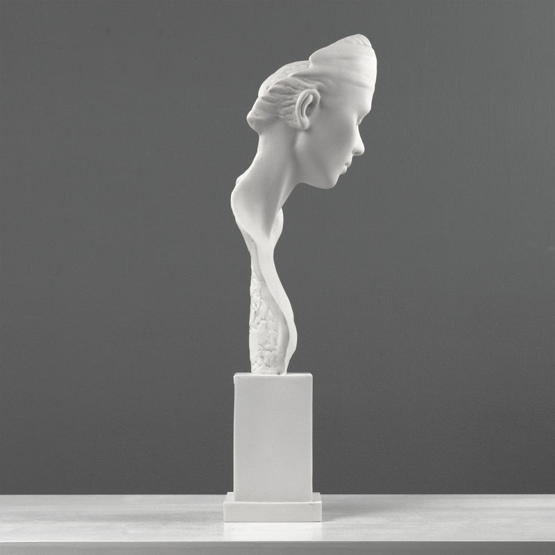 Ubiquity Bust Sculpture - Modern Representation of a Young Lady