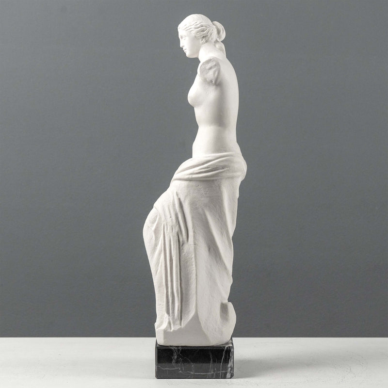 Venus de Milo Statue on Black Marble Base