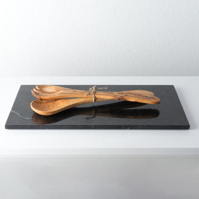Handmade Olive Wood Salad Set