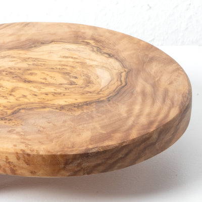 Handmade Olive Wood Cutting Board – Round