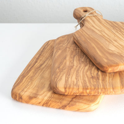 Handmade Olive Wood Cutting Board Set – Gift Set (3-Piece)