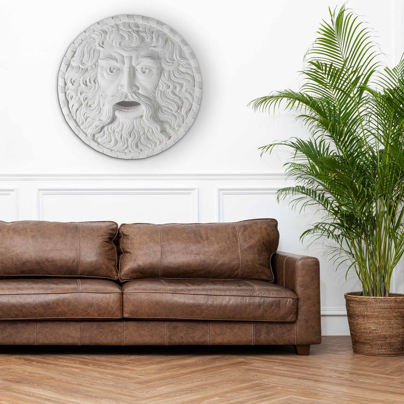 Chronos Wall Sculpture – Inspired by the Bocca della Verità