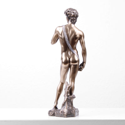 David Sculpture in Bronze (By Michelangelo - Cold Cast Bronze Statue)