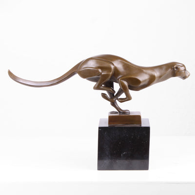 Jaguar Bronze Statue (Hot Cast Bronze Sculpture)
