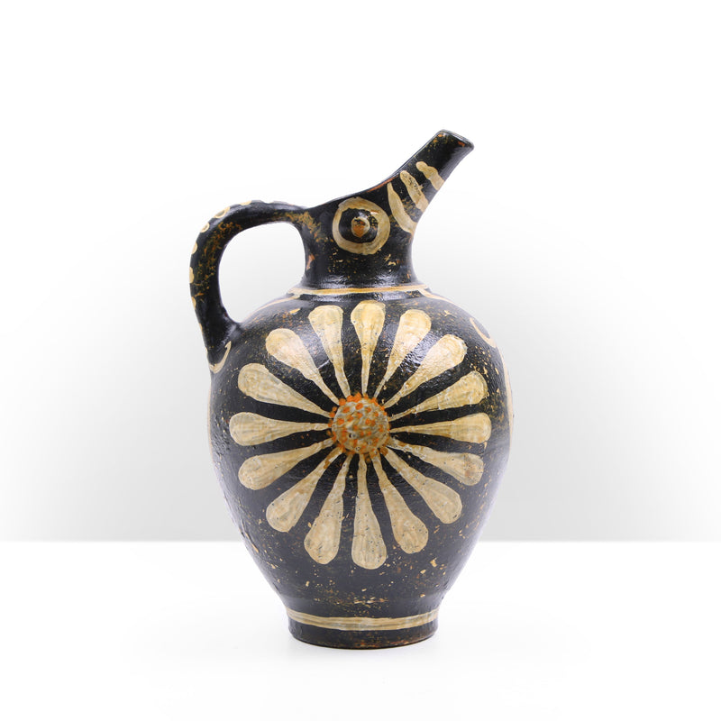 Kamares Style Jug with Minoan Floral Painting