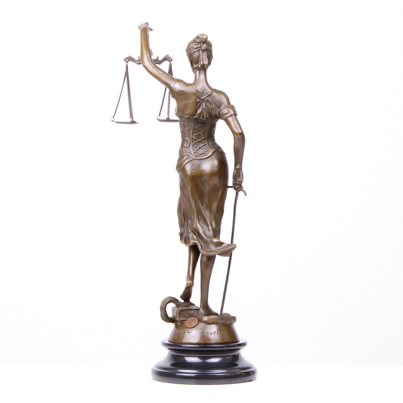 Lady of Justice Bronze Statue (Hot Cast Bronze Sculpture)
