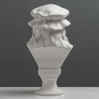 Leonardo da Vinci Bust Sculpture – Master of the Renaissance White Statue