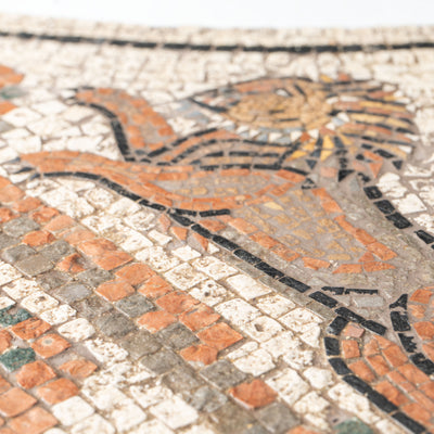 Lion - Marble Mosaic Fragment