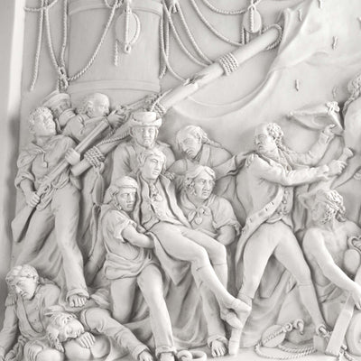 Nelson’s Column Bas-Relief – British Naval Hero Tribute Wall Sculpture