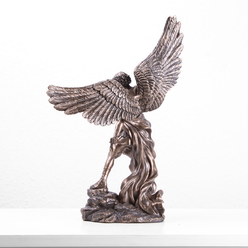 Saint Michael Archangel Sculpture (Cold Cast Bronze Statue)