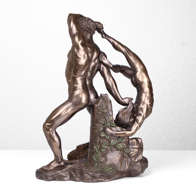 Statue of Hercules in Bronze (With Licha-  Cold Cast Bronze Sculpture)