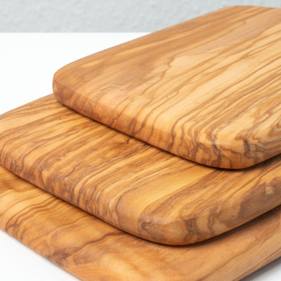 Handmade Olive Wood Cutting Board Set – Gift Set (3-Piece)