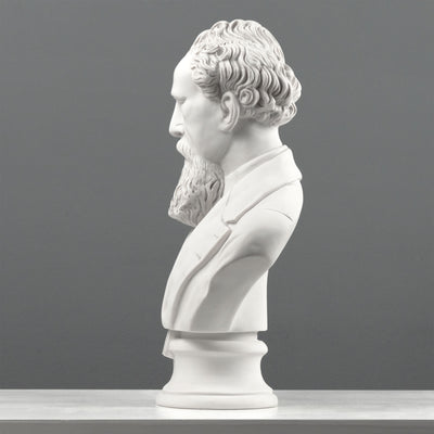 Charles Dickens Bust Sculpture – English Writer Statue