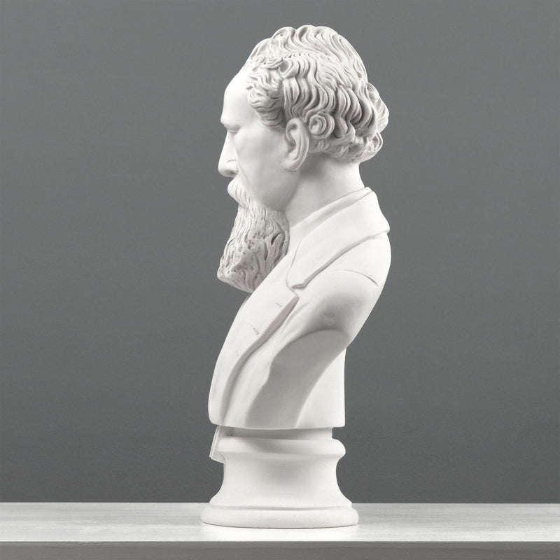 Charles Dickens Bust Sculpture – English Writer Statue