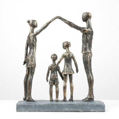 Family Sculpture (Cold Cast Bronze Statue)