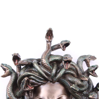 Medusa Head Wall Sculpture (Cold Cast Bronze Statue)