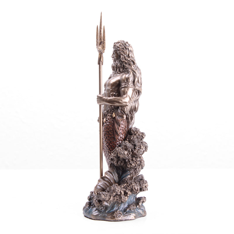 Poseidon Statue (Cold Cast Bronze Sculpture)