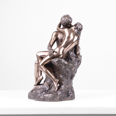 The Kiss Sculpture by Rodin (Cold Cast Bronze Statue)