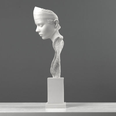 Ubiquity Bust Sculpture - Modern Representation of a Young Lady