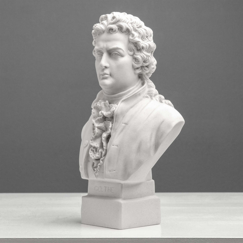 Goethe Bust Sculpture – German Poet in Neoclassical Style