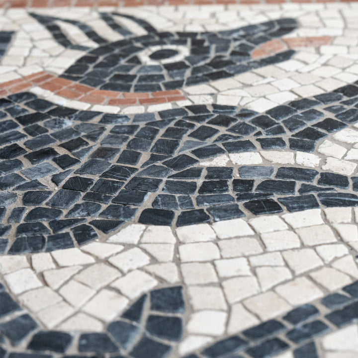 Cave Canem Mosaic marble stone handmade Roman custom personalized