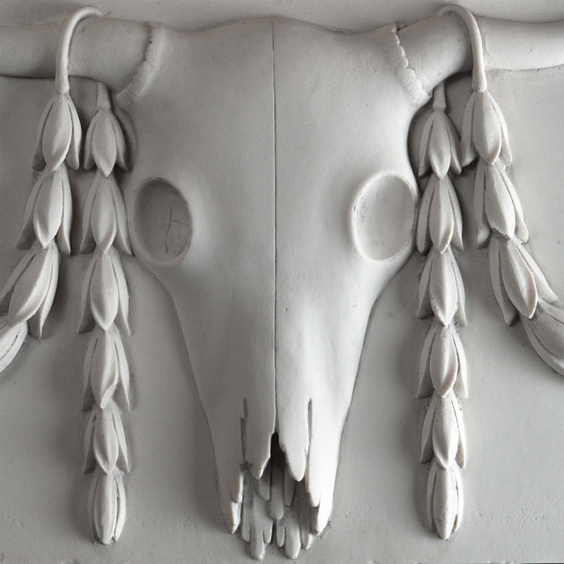 Ox Skull Wall Decor - Classical Bas-relief