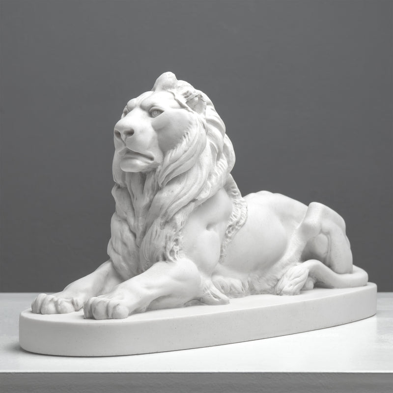 Trafalgar Lion Statue – Landseer Lion Sculpture in White
