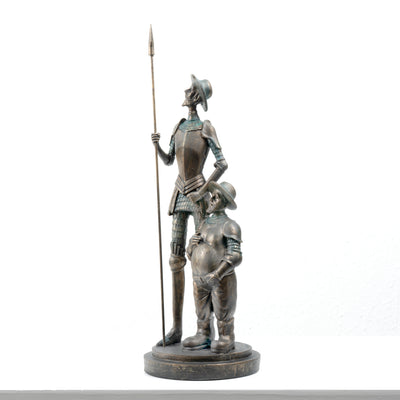 Don Quixote of La Mancha and Sancho Panza Statue (Bronze Finish Sculpture)