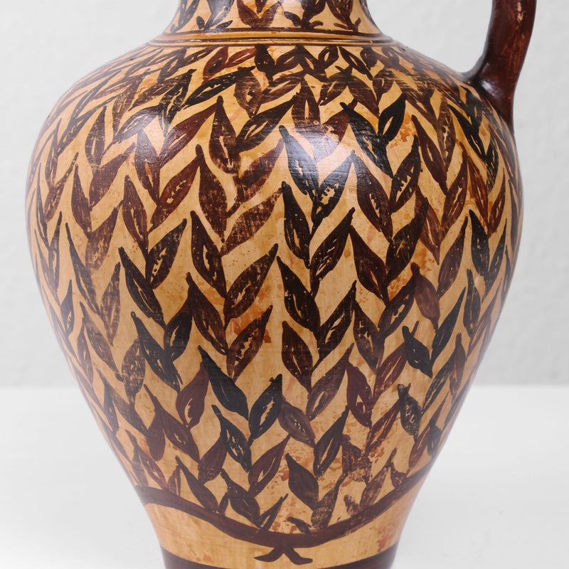 Greek Pitcher with Minoan Art Painting