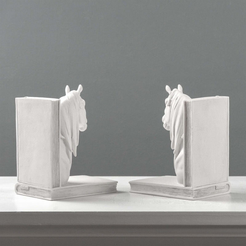 Horse Head Bookends – Pair of Equestrian Busts